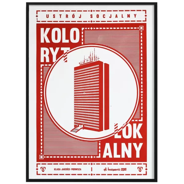 Architektoniczny Plakat Wrocław Poltegor 50x70cm