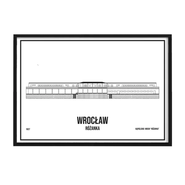 Plakat Wrocław Różanka A3