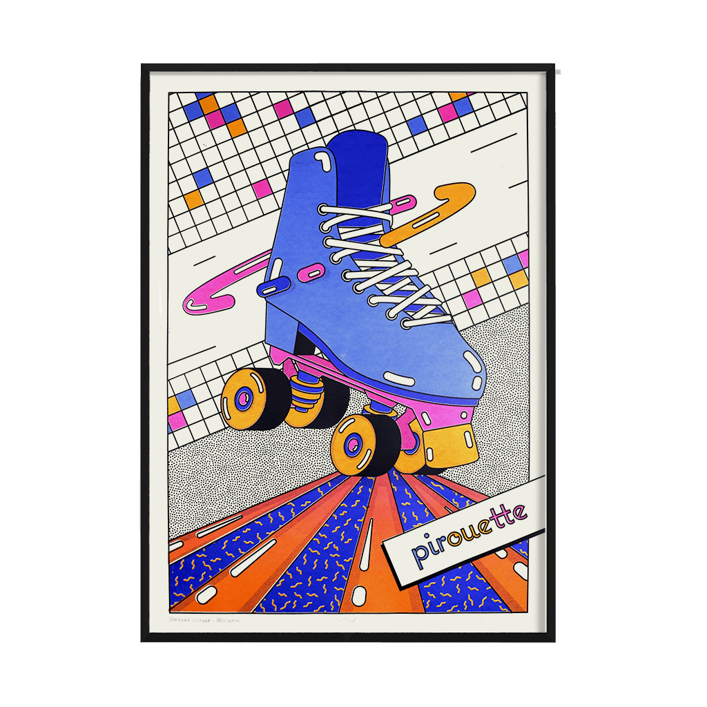 rollerskate poster