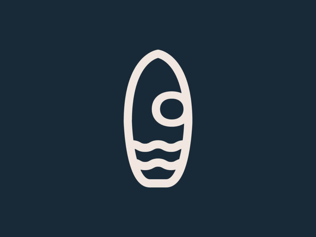 Symbol deski surfingowej dla marki Board Support