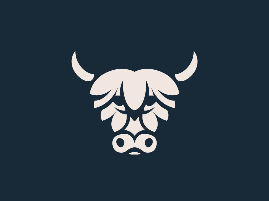 Projekt logo z symbolem żubra dla Browaru Wołów
