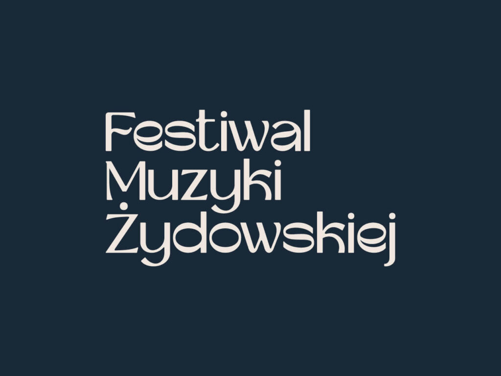 Logo Festiwalu Muzyki Żydowskiej zaprojektowane przez Pracownię Witryna