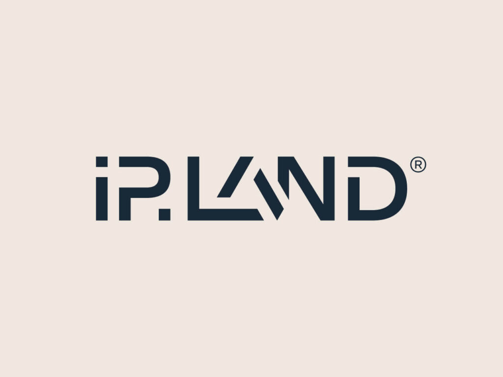 Nowoczesny projekt logotypu marki iPLAND