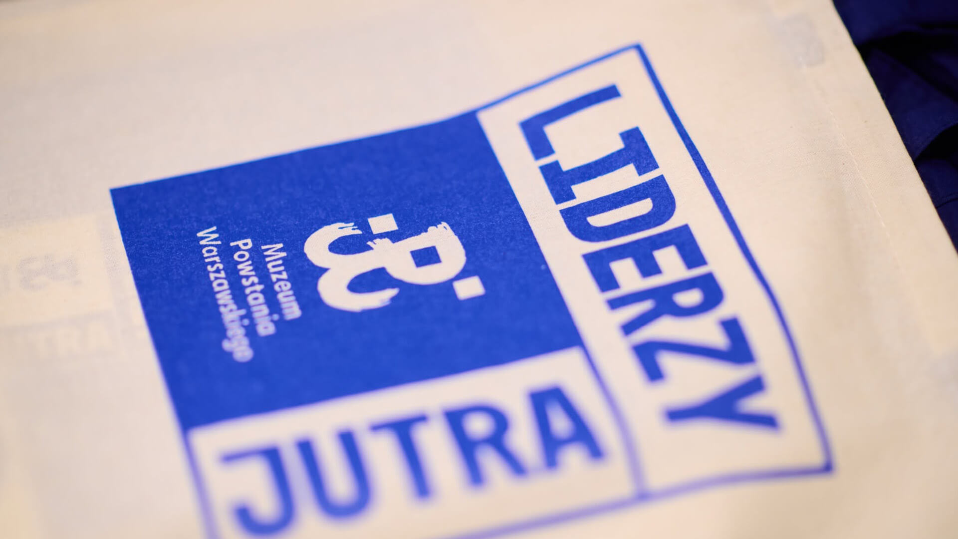 Torba bawełniana z projektem identyfikacji wizualnej wydarzenia Liderzy Jutra.