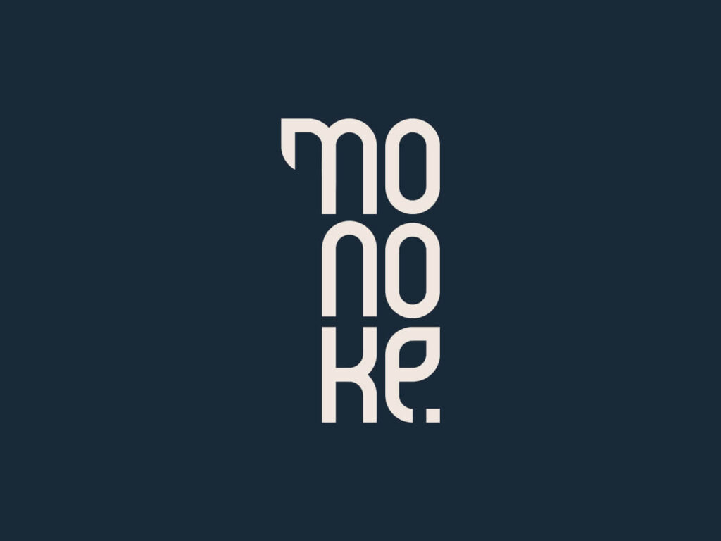 Minimalistyczny projekt logo Monoke
