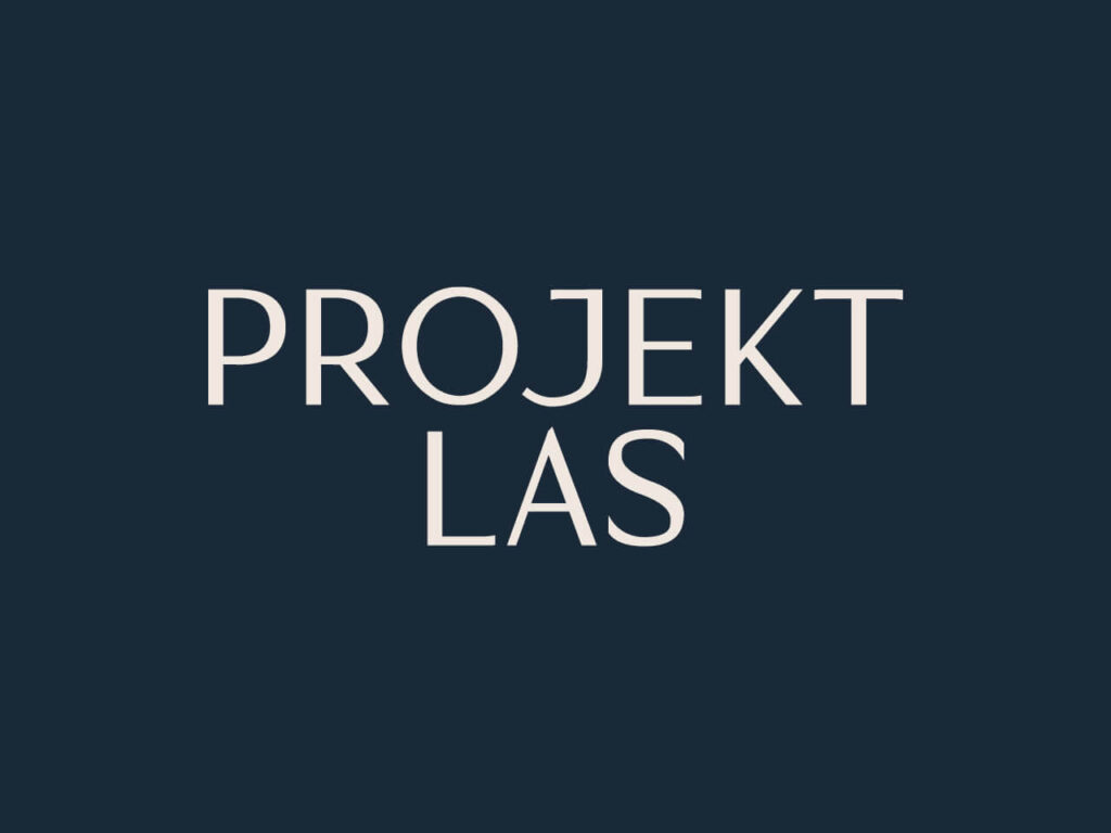 Minimalistyczny projekt logo Projekt LAS