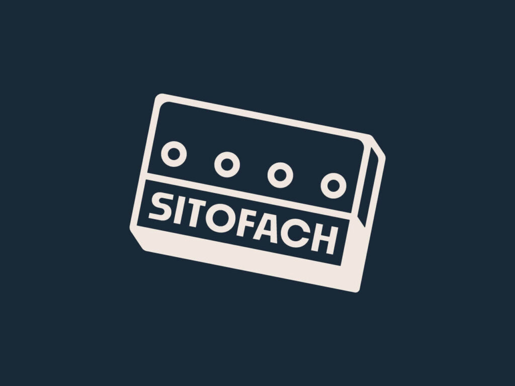 Logo marki Sitofach inspirowane sitodrukiem