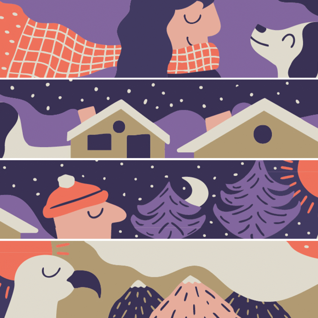 Illustration for dog leashes, variant 1