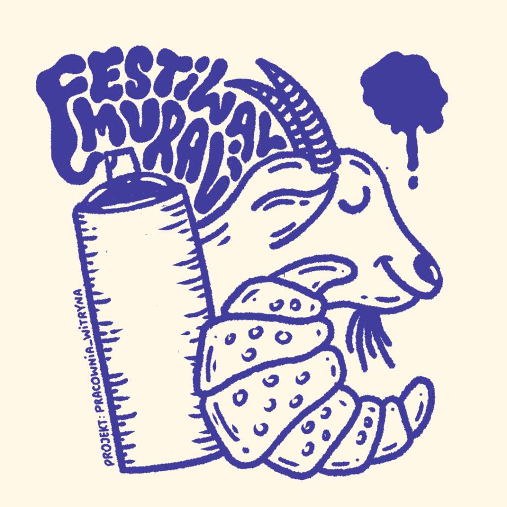 Illustration for a mural festival, variant 1