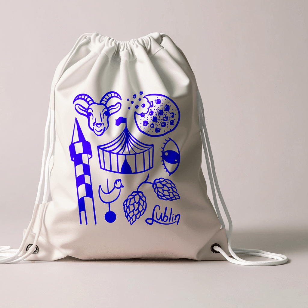 Screen-printing graphic, Lublin, variant 2