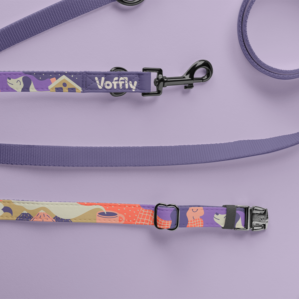 Illustration for dog leashes, variant 2