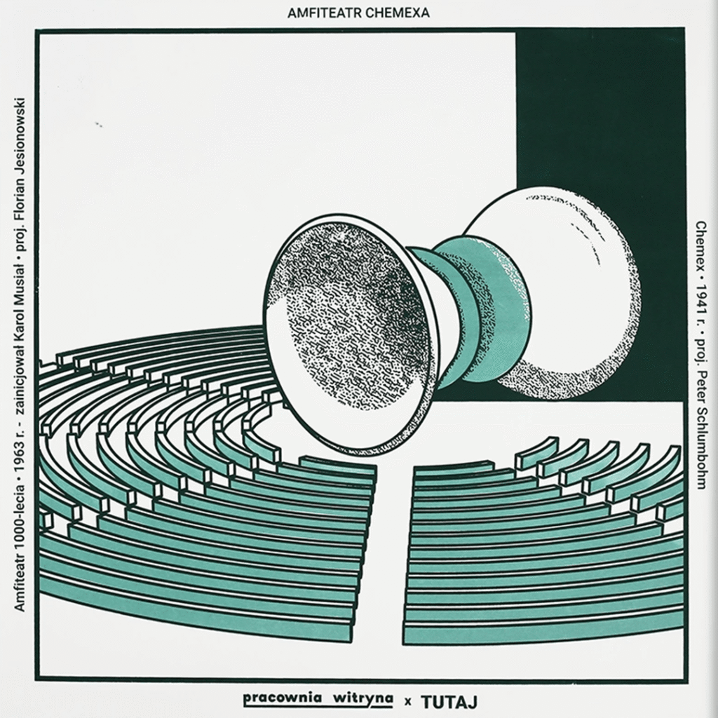 Coffee posters for the "Tutaj" café, Opole, variant 1
