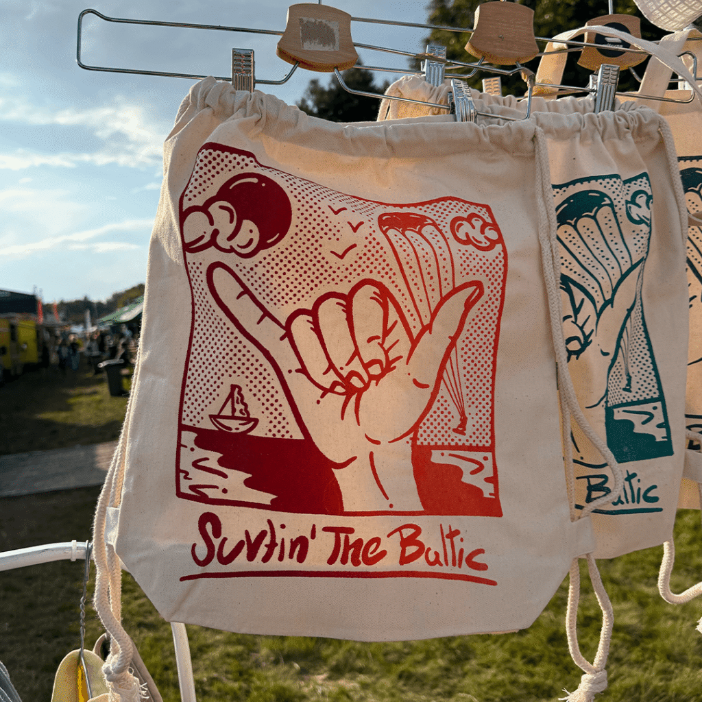 Screen-printing illustration for the Salt Wave festival, variant 2
