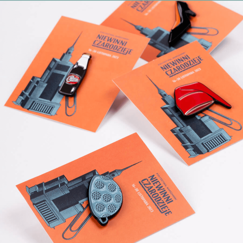 Illustrations for the Niewinni Czarodzieje festival identity, variant 2